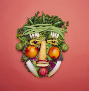 Arranged Vegetables Creating a Face