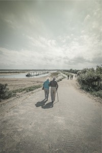 older couple strolling