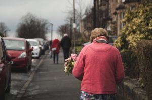 woman walking